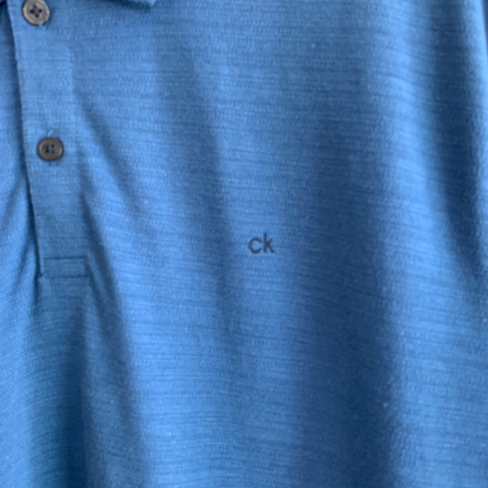 Calvin Klein Blue Polo Shirt Sz XXL - Picture 4 of 5